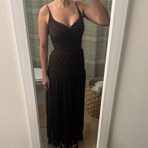 Elegant Donald Deal Brown Formal Maxi Dress